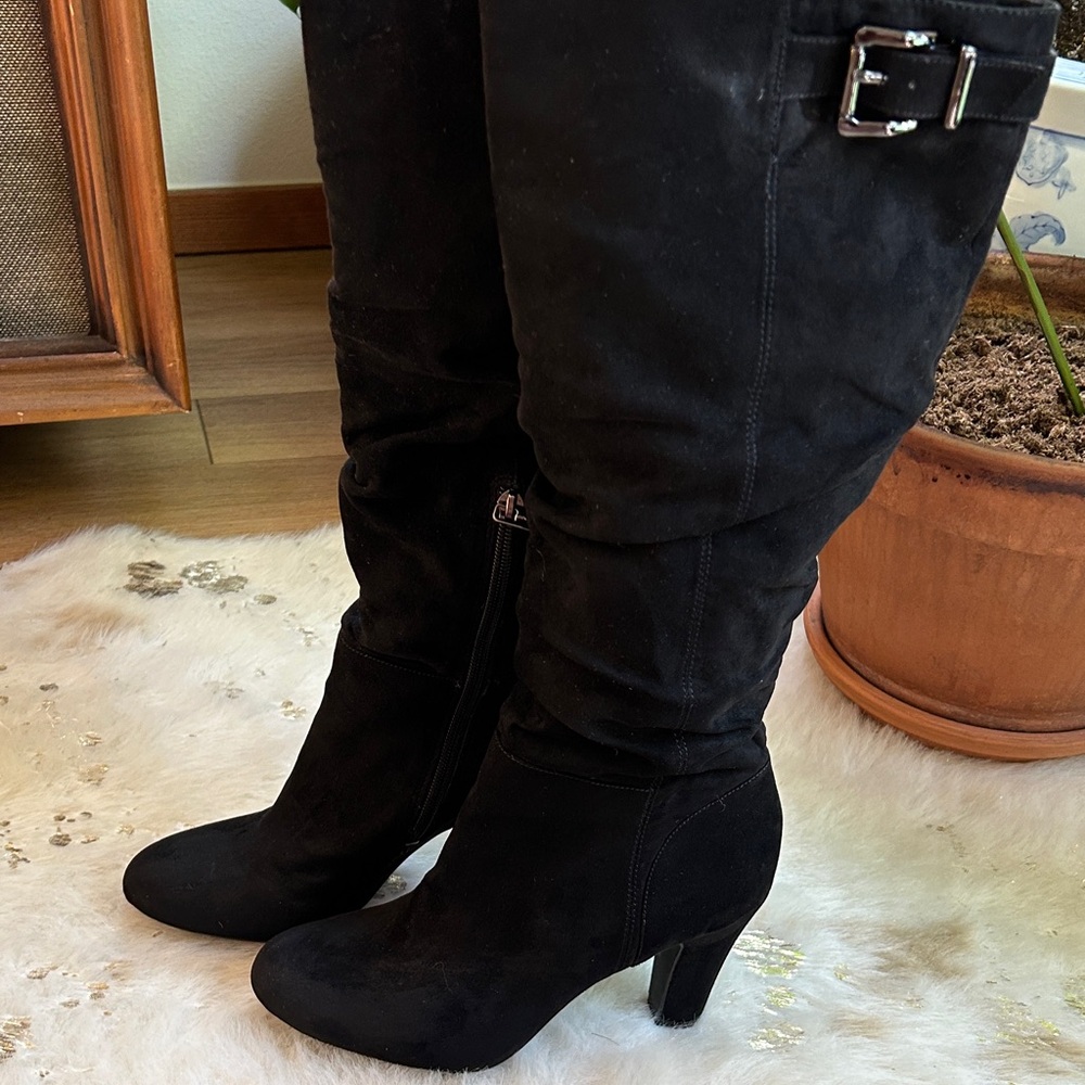Jessica Simpson Black Over the Knee Boots